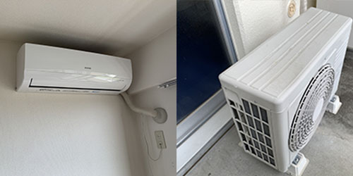 宇都宮市内アパート2階での取り外し工事